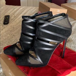 Christian Louboutin Ziggitoon 120 ankle boot black